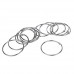 mooshion Circular Shower Curtain Roller Hook Rings Set of 12 - B07CH15VWX
